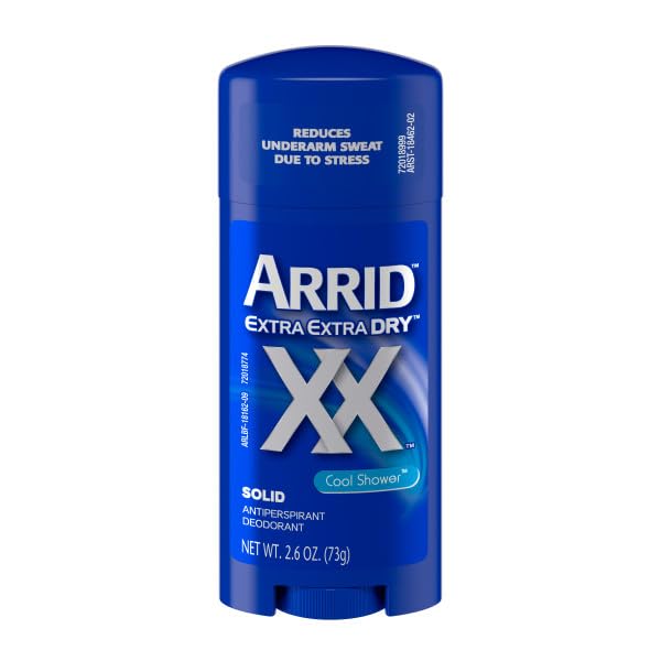 Arrid Extra Extra Dry Cool Shower Antiperspirant Deodorant 2.6 oz Pack of 6