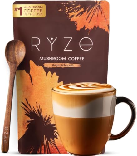 RYZE Organic Mushroom Coffee Starter Kit - Medium Roast, Pack of 2