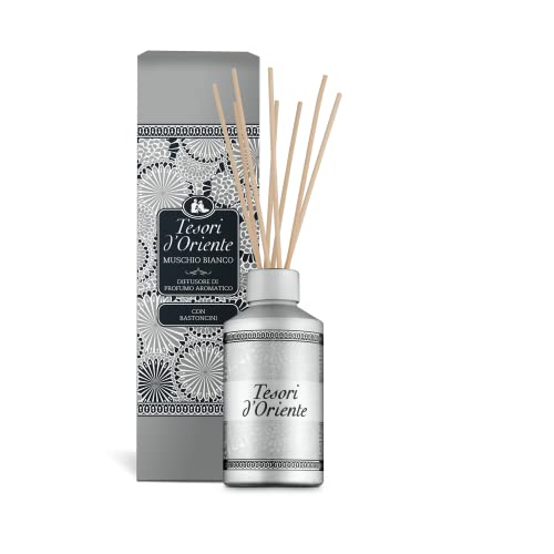 Tesori d'Oriente Muschio Bianco Diffusore Aromatico con bastoncini, 200 ml'