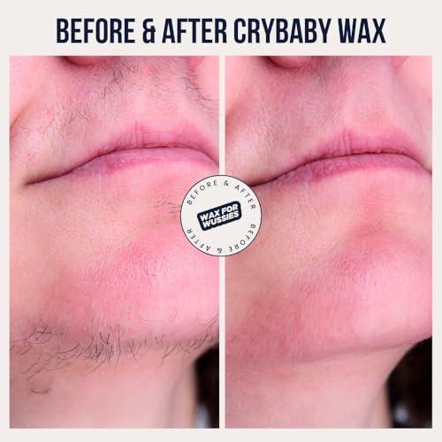 Crybaby Wax I¡¯m Sensitive Meltdown Vegan Hard Wax 6.5oz, Coconut-Infused Stripless Wax for Sensitive Skin, PCOS Facial Hair, Face, Bikini, Underarms & Body