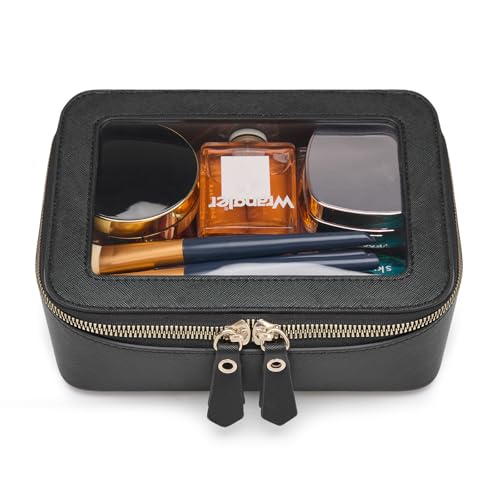 Wrangler Clear Makeup Bag Organizer Large Black – TSA Travel Toiletry Bag