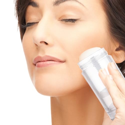 20 Pack 30ml/1oz Empty Deodorant Containers, Plastic Empty Deodorant Stick Containers, Twist Up Filling Stick Clear Deodorant Container Refillable Deodorant Bottles for DIY Chapstick Lip Balm
