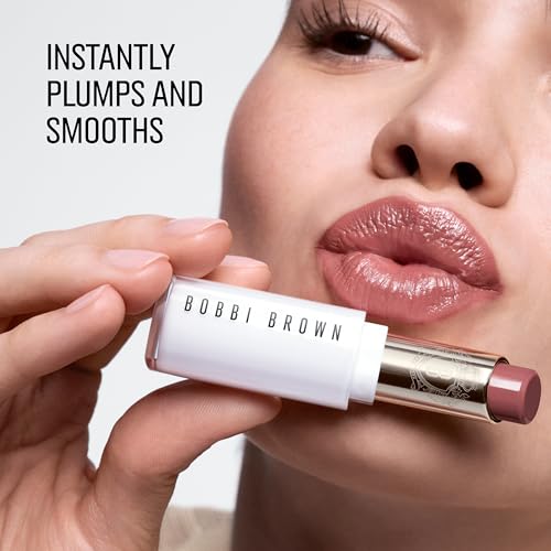 Bobbi Brown Extra Color Shine Lipstick in Nude Mauve - Hydrating Balm & Water-Glazed Shine, 0.1oz