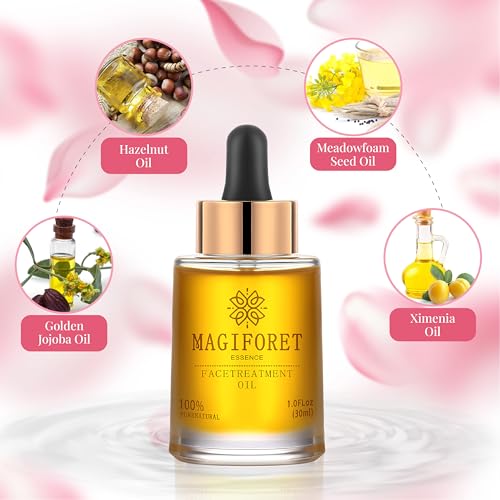 Face Oil with Rose & Natural Oils - Rejuvenating Facial Elixir 30ml