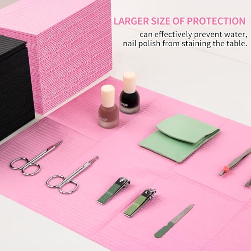 Disposable Nail Practice Mats 490pcs Foldable Waterproof Nail Art Sheets Pink Variation of THIS listing