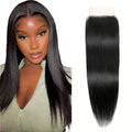 Natural Color Lace Closure 4x4 HD Transparent Swiss Lace 18 Inch Straight Human Hair - Variation LC #1B S