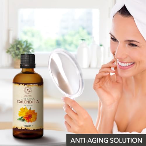 Calendula Oil 100ml - Pure Natural Skin, Hair, Nail & Body Care Oil