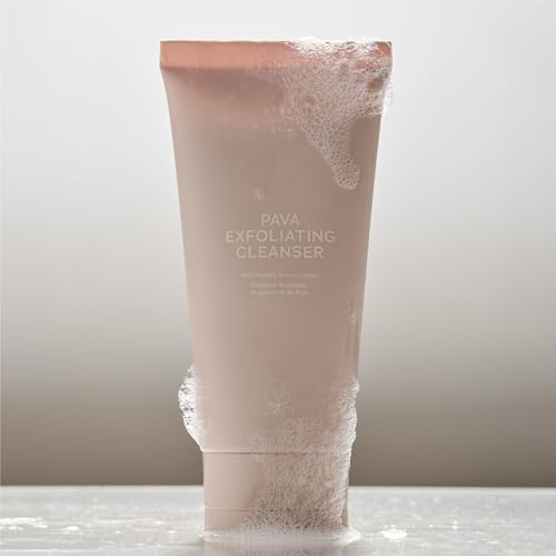 Gentle Exfoliating Facial Cleanser with Papaya & Guava - Hydrating Vegan Face Wash