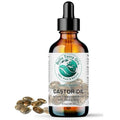 Bella Terra Oils - Organic Castor Oil 4 oz Glass Bottle - Dive into Pure Organic Castor Essence, High in Essential Fatty Acids, Perfect for Nourishing Beauty Rituals