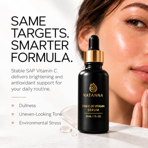 Vitamin C Serum with Sodium Ascorbyl Phosphate – Natanna STEM C-20 Brightening & Hydrating