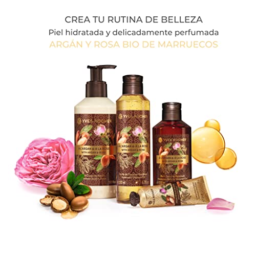 Argan & Rose Hammam Bath & Shower Gel - Natural Botanical Cleansing 13.5oz