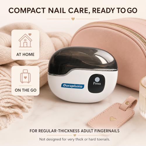 Electric Nail Clipper & Polisher with Safety Guard - Rechargeable Fingernail Care Device