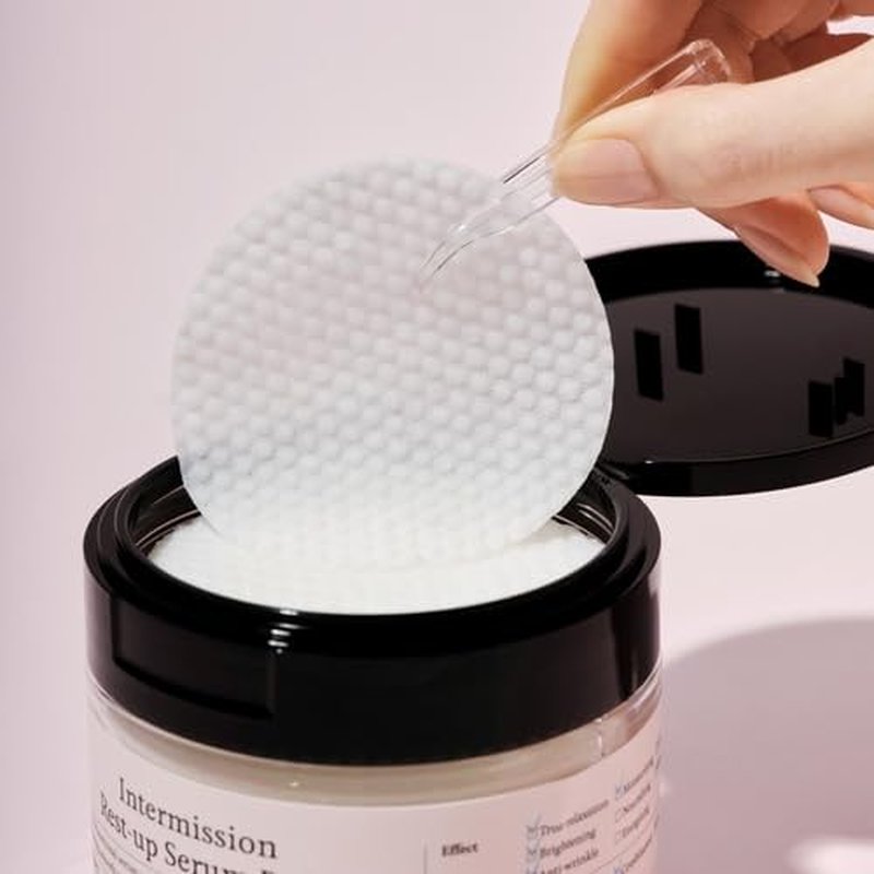 INTERMISSION Rest-Up Serum Pads ? Gentle Daily Calming Facial Pads with Niacinamide & Centella, Lightweight Hydration for Sensitive Skin, Multi-Use Toner Pads for Face, 60 Pads