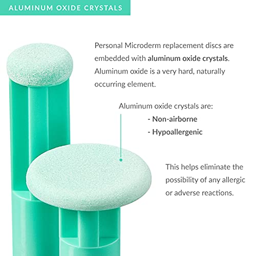 PMD Personal Microderm Replacement Discs Green - 6 Discs & 1 Filter for Classic, Plus, Pro, Man, Elite