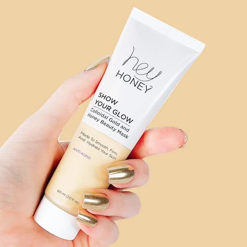 Anti-Aging Face Mask with Collodial Gold & Honey - Hydrating Skin Treatment for Face Hands Elbows