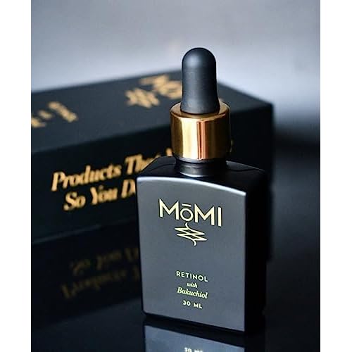 M?MI Retinol with Bakuchiol Serum, 1 oz, Anti-aging. For sensitive skin. Reduces fine lines and wrinkles. Contains, Retinol GS50, HA, and Bakuchiol