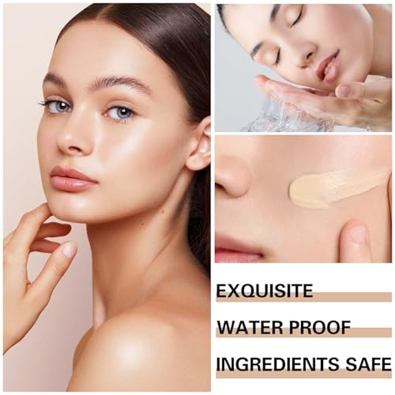 Magic Minerals Airbrush Foundation Makeup Spray Silky Lightweight Foundation Makeup Air Brush Flawless Setting Spray Makeup for Mature Skin (Natural/Warm Porcelain)