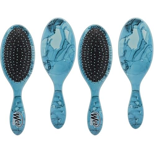 Wet Brush Original Detangler Hair Brush, Arctic Blue - All Hair Types - Ultra-Soft IntelliFlex Detangler Bristles Glide Through Tangles with Ease - Pain-Free Comb for Men & Women (Pack of 2)