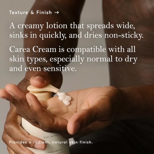 Soft Services Carea Cream Daily Body Lotion with Urea & Shea Butter - Fragrance-Free, Moisturizing & Exfoliating for Dry Skin