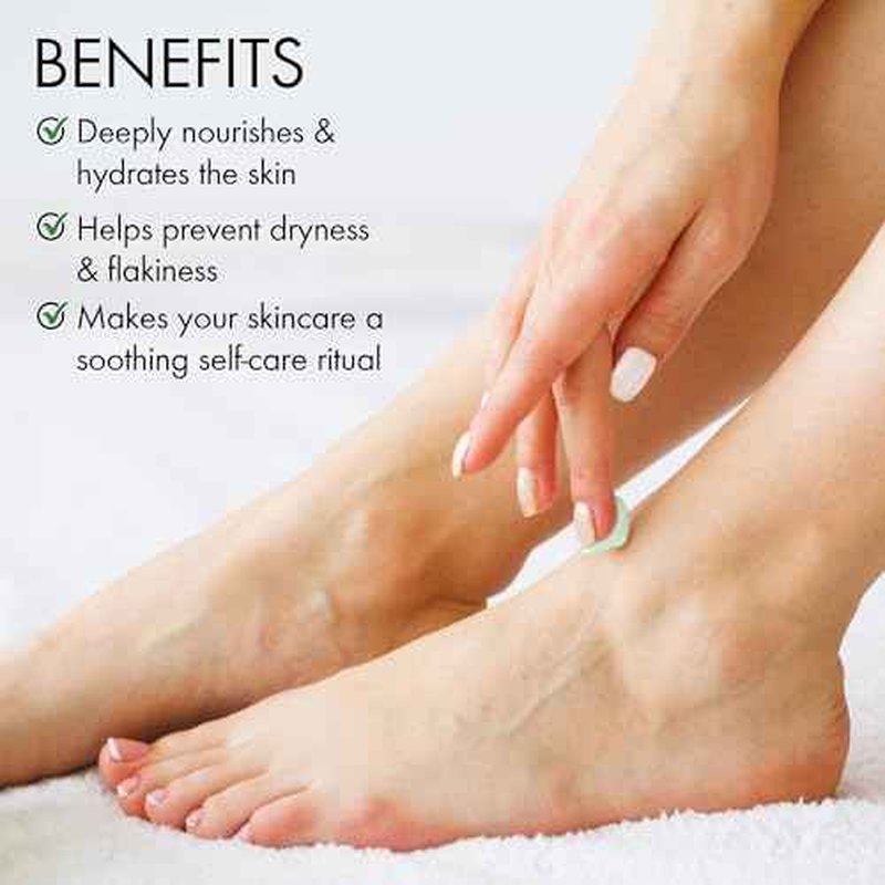 Majestic Pure Peppermint Foot Cream, Warming Cream - Calluses, Dry Cracked Feet, Hands, Heels, Elbow, Nails, and Knees - Softens & Moisturizes Skin - 8 oz