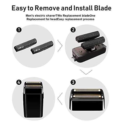 Replacement Foil & Cutters for BaBylissPRO Double FXFS2 Shaver - 2PC Black