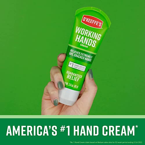 O'Keeffe's Working Hands Hand Cream, Tube, 3 oz Pack of 3