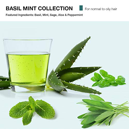 Basil Mint Firm Hold Clay Hair Styling Clay - Long Lasting Definition & Matte Finish - 2 fl oz