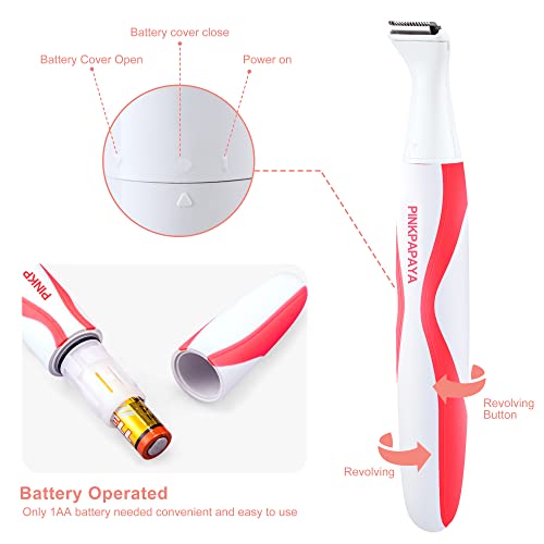 Women’s 4-in-1 Electric Nose Ear & Facial Hair Trimmer - Waterproof & Cordless