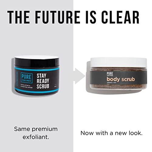 Pure for Men Exfoliating Body & Bum Scrub with Rosemary & Mint - 8 oz