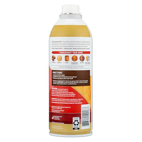 Wood Cleaner and Polish - Hydrating Natural Oils, 14 oz, 6 Pack