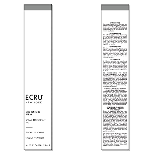 ECRU New York Dry Texture Spray 6.5 Fl Oz - Volumizing Hair Styling Mist