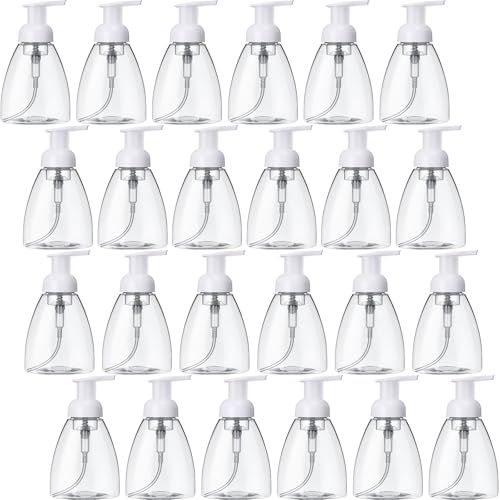 24 Pack 10 oz Foaming Soap Dispenser Bottles - Empty Plastic Pump Containers
