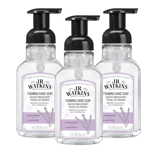 Lavender Foam Hand Soap Dispenser 3 Pack - Moisturizing & Nourishing