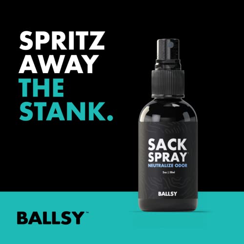Ballsy Men's Fresh Body Wash & Cologne Pack - Ocean & Air Scent, Gift Ready