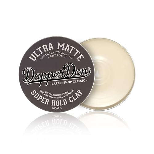 Dapper Dan Ultra Matte Super Hold Hair Clay 1 Oz - Strong, Natural Finish
