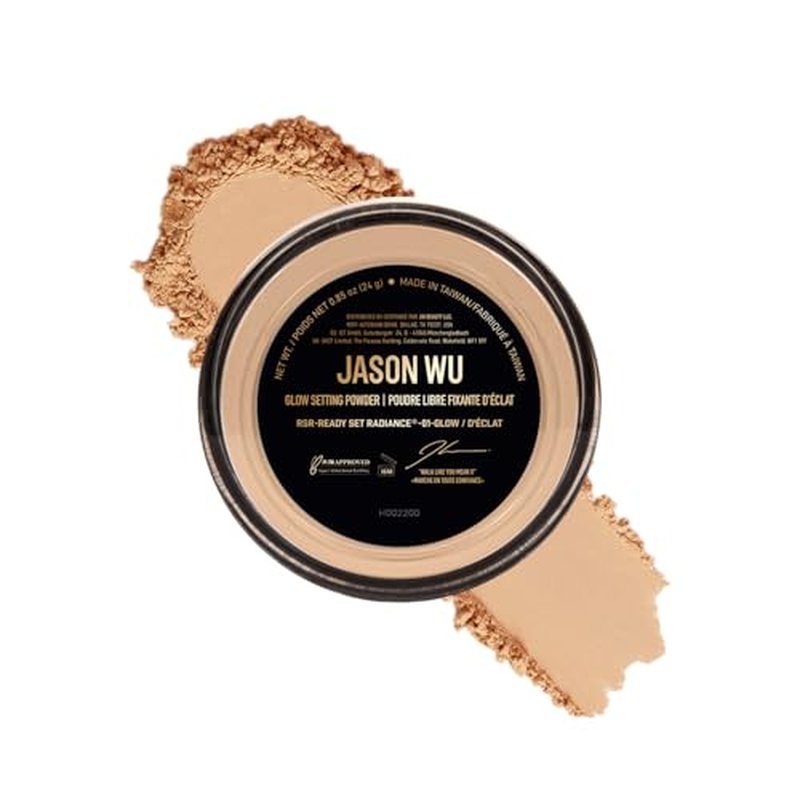 Jason Wu Ready Set Radiance Powder ? 01 Glow ? 0.85 oz (24g) ? Luminous Setting Powder with Vitamin C & Rosehip Oil ? Hydrating, Flawless Finish ? Brightens & Moisturizes, All-Day Radiance