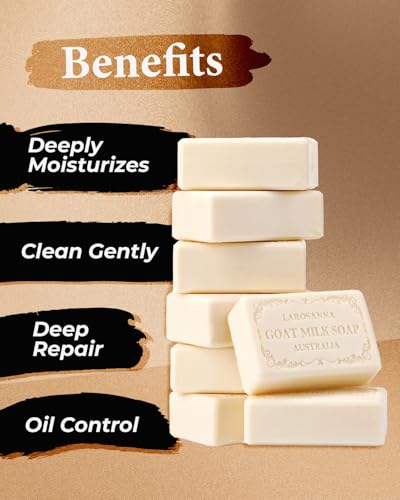 Australian Goat Milk Moisturizing Soap 6.35oz Family Pack of 8 - Natural Skincare