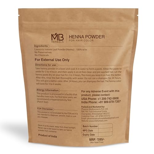 Henna Powder 907g - Natural Hair Color & Conditioning - Rajasthani, Raw & Triple Sifted