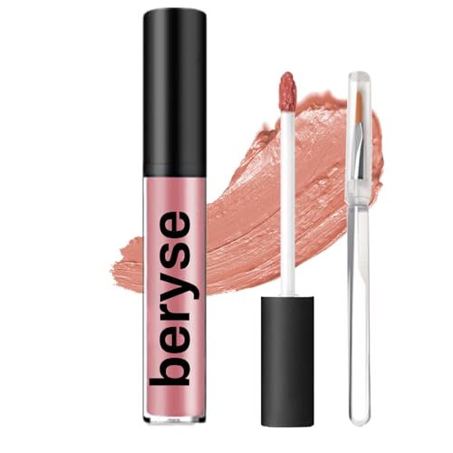 Beryse Lip Stain Oil, Lassi Staining Lip Oil, 12 Colors Cream Texture Lipstick Long-Lasting Waterproof & Moisturizing, Liquid Lip Gloss Set for Women (#4)