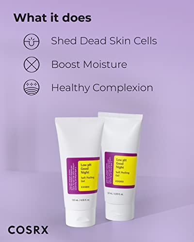 COSRX Low pH Gel Cleanser & Gentle Peeling Gel Skincare Set for Sensitive Skin