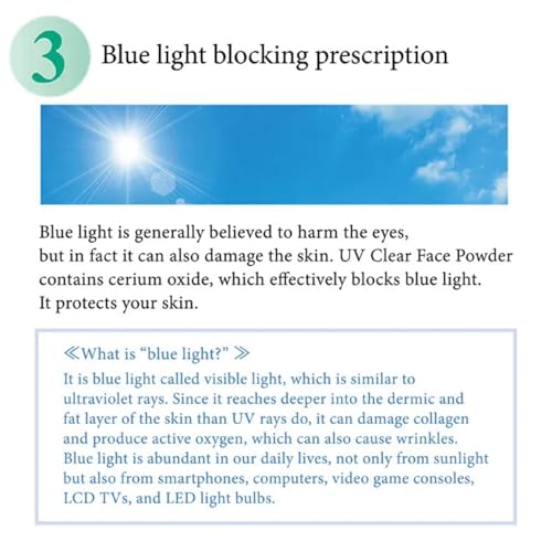 UV Clear Face Powder 10g ? Lightweight Loose Powder With SPF30 PA+++ And Plant-Based Formula For A Smooth, Natural Finish