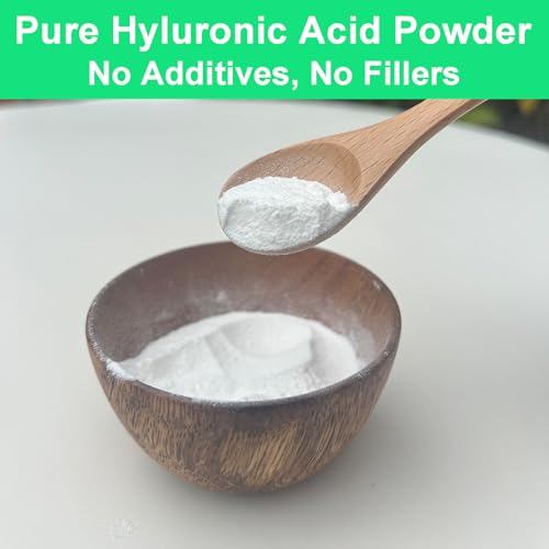Pure Hyaluronic Acid Powder 1.41 oz Low Molecular Weight for DIY Serums & Skincare - Clear Watery Texture - Variation 1.41 Ounce Pack of 1