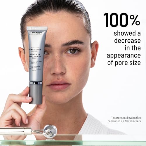Dr. Brandt Pores No More, Pore Refiner Primer - Instantly Minimizes the Appearance of Pores, Absorbs Oil & Mattifies Shine - 0.5 fl oz, Pack of 2