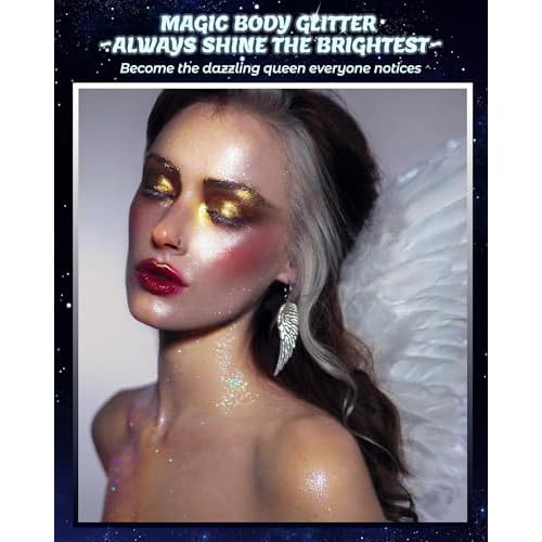 Glitter Air Cushion Highlighter Powder - 3D Contour & Brighten Face, Eyes, Body, Hair | Pearlescent Patting Powder Create a Shimmering Look | Easy-Use & Perfect for Daily & Special Occasions