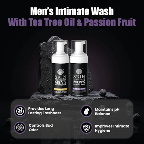 Men's Intimate Wash Combo - Passion Fruit & Tea Tree Oil, pH Balanced, 120 ml Pack of 2