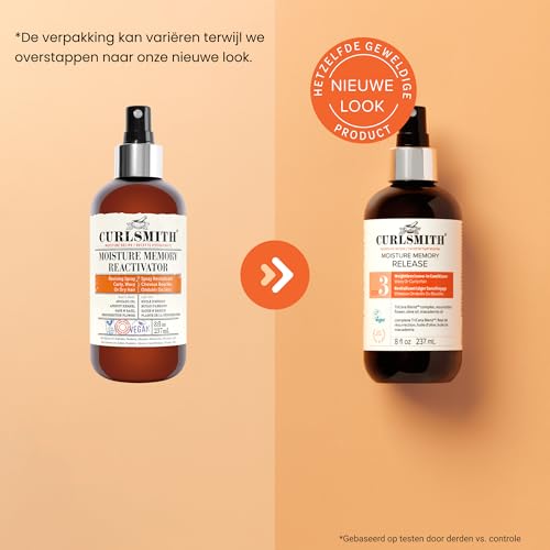 Curlsmith Moisture Memory Leave-In Conditioner Spray - 8 oz, Hydrating Curl Spray for Frizz Control