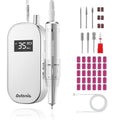 Delanie Electric Nail Drill 35000 RPM, Portable E File for Nails Professional with Belt Clip, Rechargeable Electric Nail File for Acrylic and Gel Nails, Efile Nail Machine with bits kit for Manicure