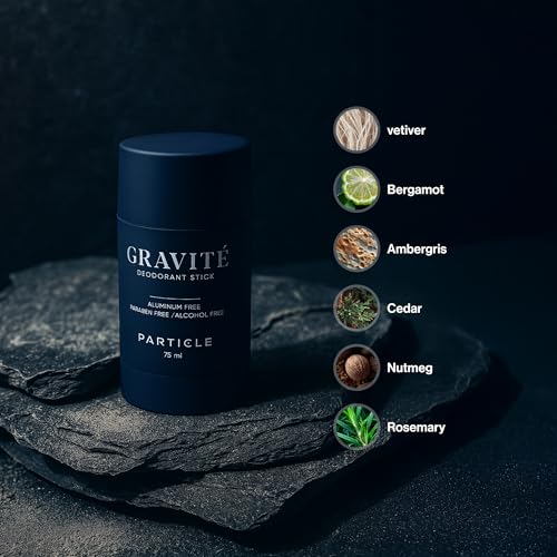 Men's Aluminum & Paraben Free Deodorant - Fresh Bergamot & Vetiver, 75ml