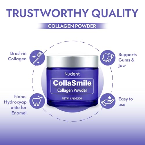 Collagen Tooth Powder with Hydroxyapatite for Enamel Strengthening and Gum Care