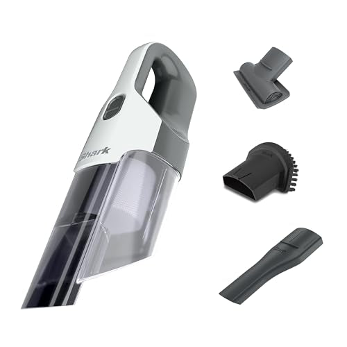 Shark Cyclone PET Handheld Vacuum Pearl White AA701 - Cordless, Powerful Pet Hair Cleaner